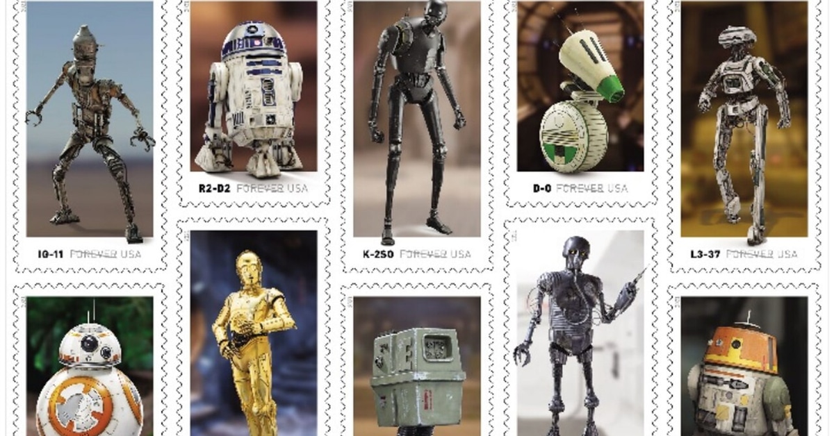 Droids-inspired Star Wars stamps