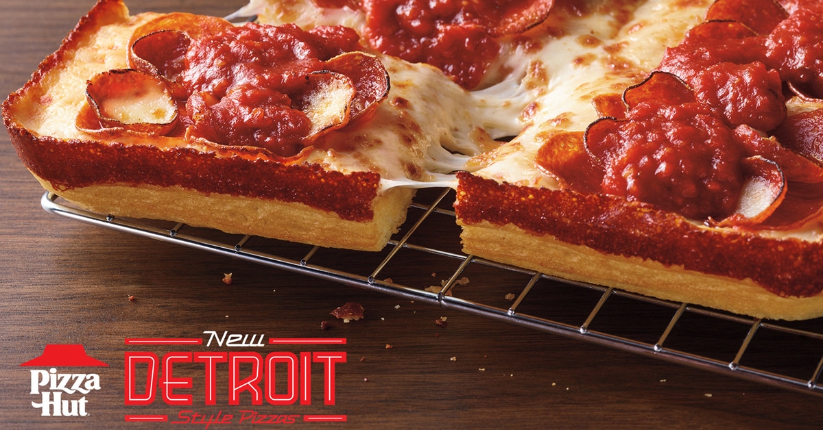 Pizza Hut Detroit-Stye pizza