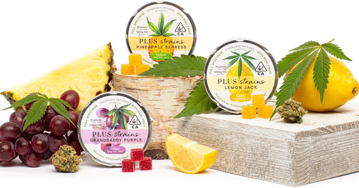 PLUS introduces cannabis-infused edibles with strain-specific gummies 2