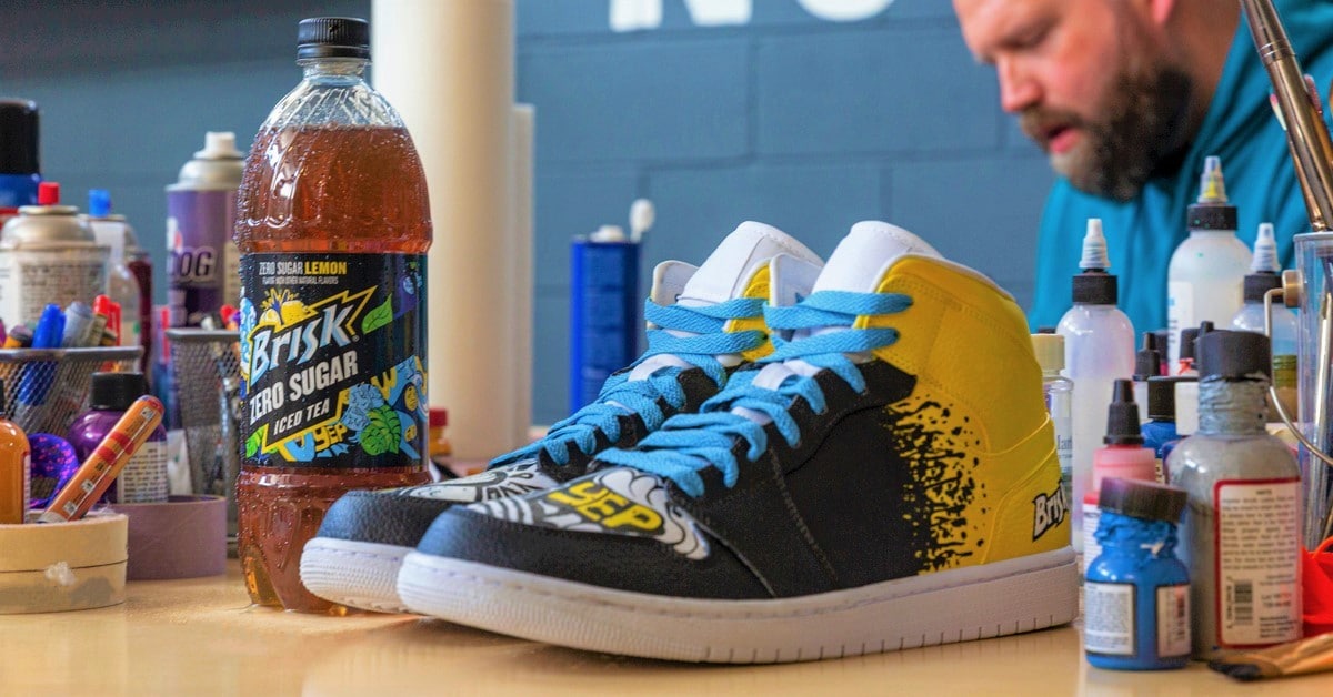 Brisk launches Zero Sugar Lemon Iced Tea with a sneaker collab with Mache 7