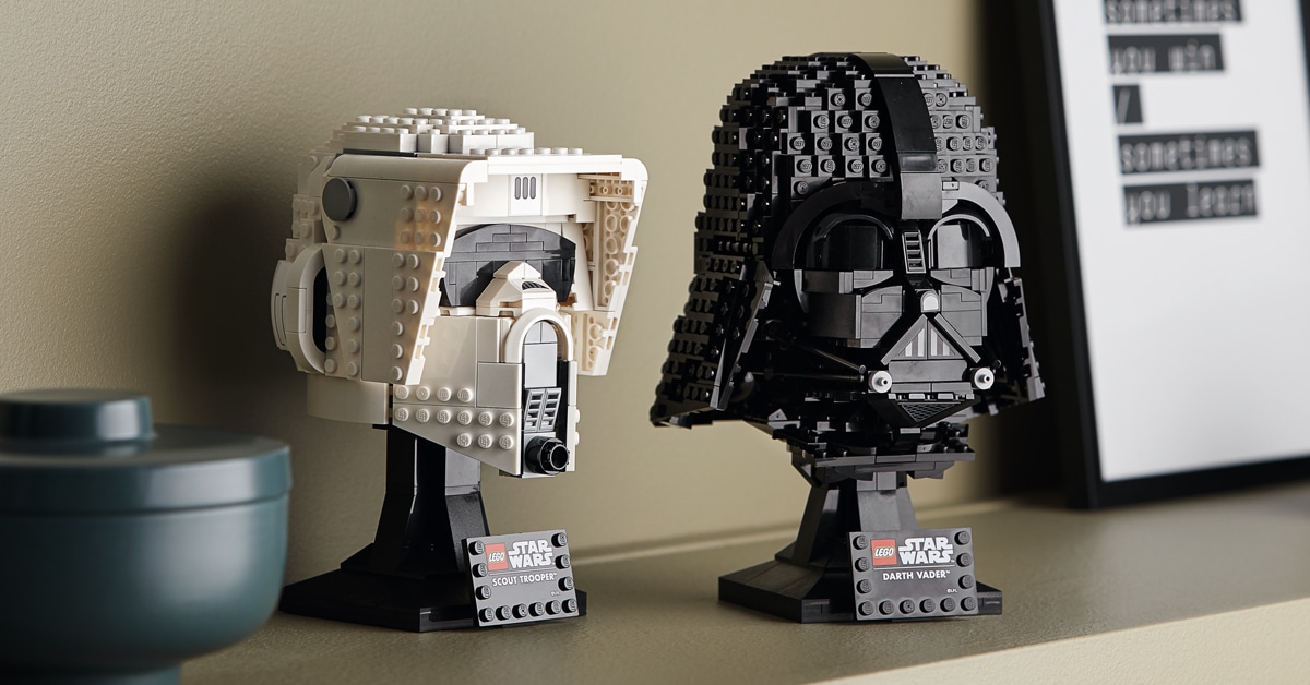 LEGO unveils Darth Vader and Scout Trooper helmet sets ahead of Star Wars Day 6