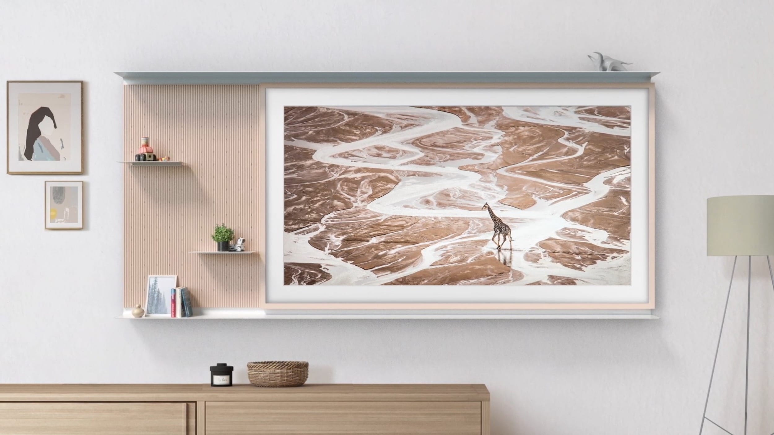 Samsung's Frame TV is now even slimmer and has a shelf accessory 3