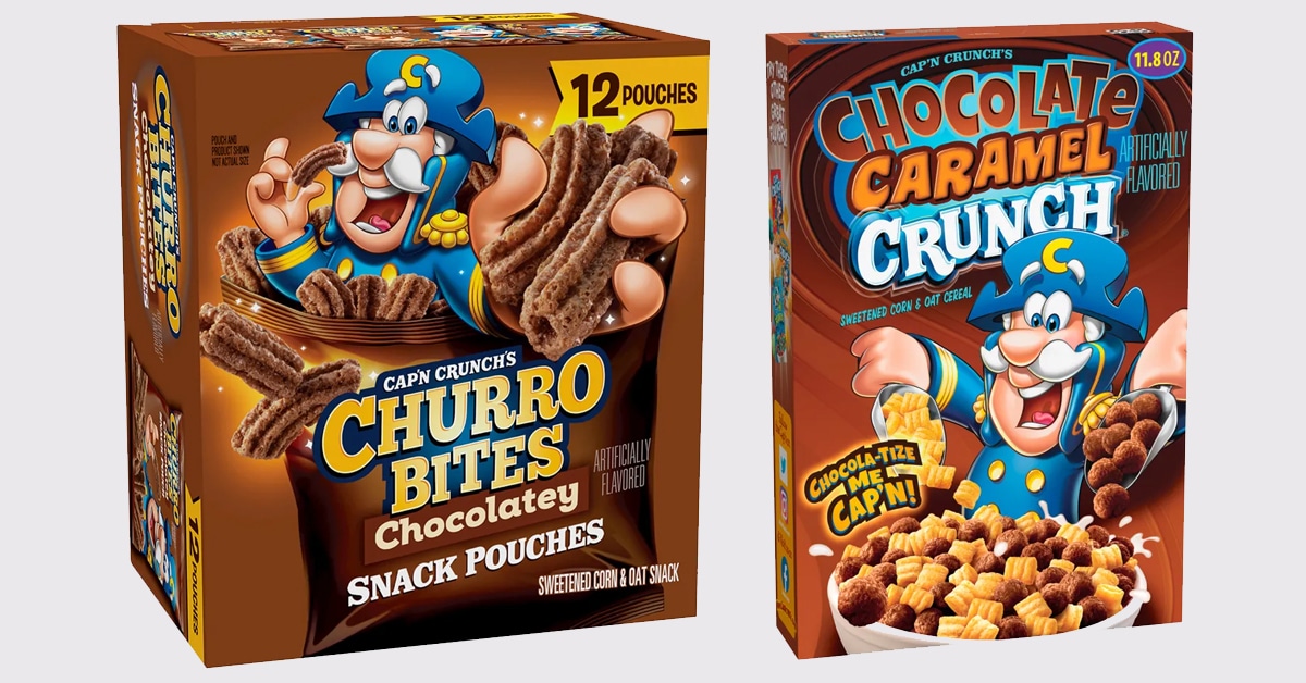 Cap’n Crunch launches Chocolatey Churro Bites and Chocolate Caramel Crunch cereal 5