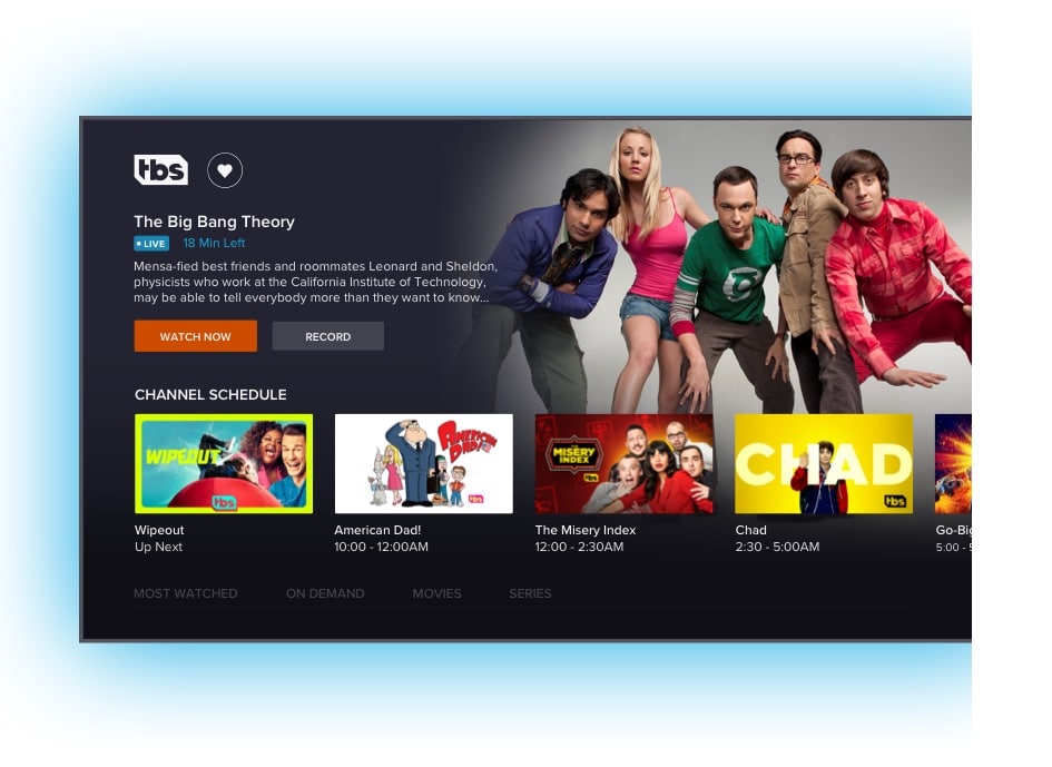 Sling TV app Channel View