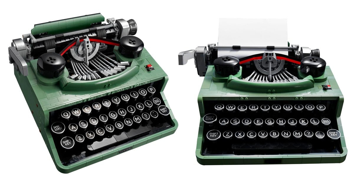LEGO unveils a typewriter set with moving keys and carriage 1