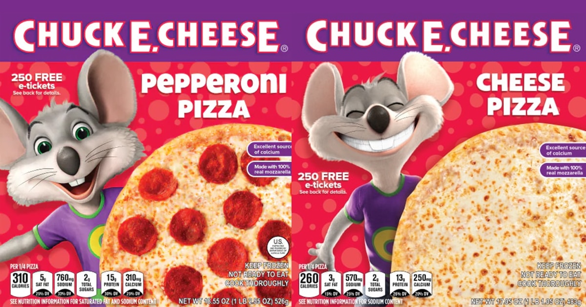 Chuck E. Cheese frozen pizzas are now available at Kroger 9
