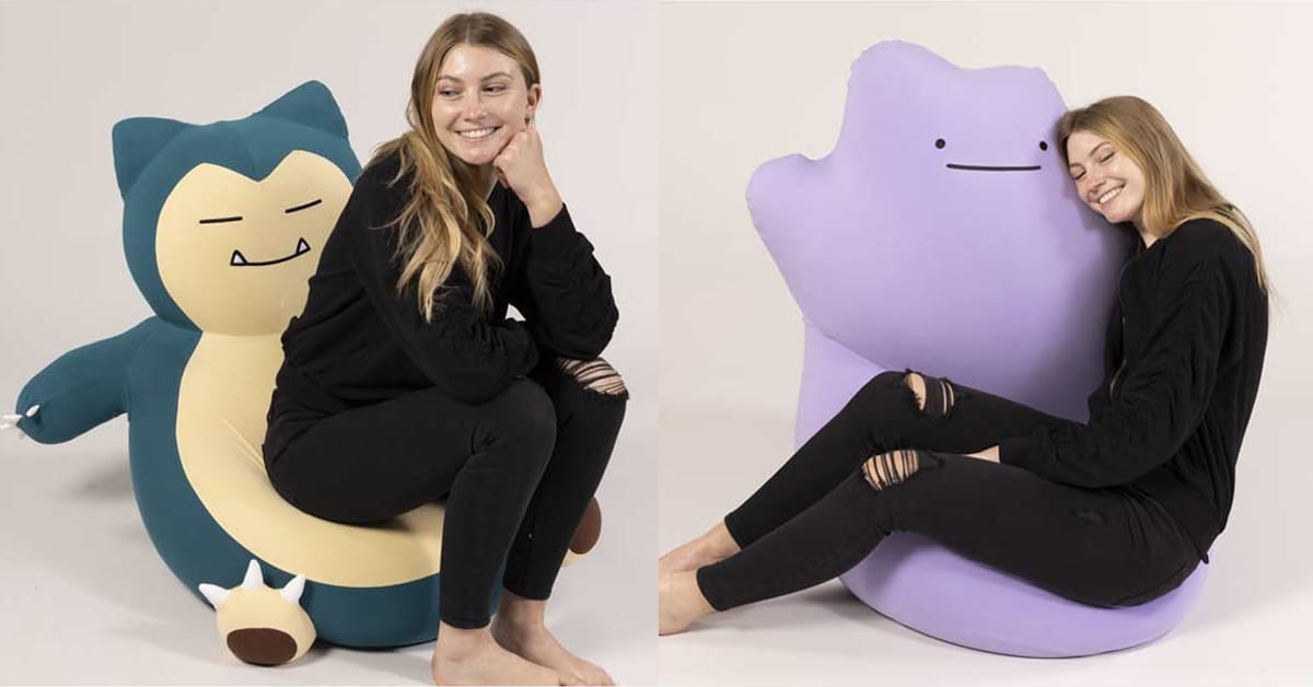 Pokémon Center unveils Snorlax and Ditto bean bags from Yogibo 8