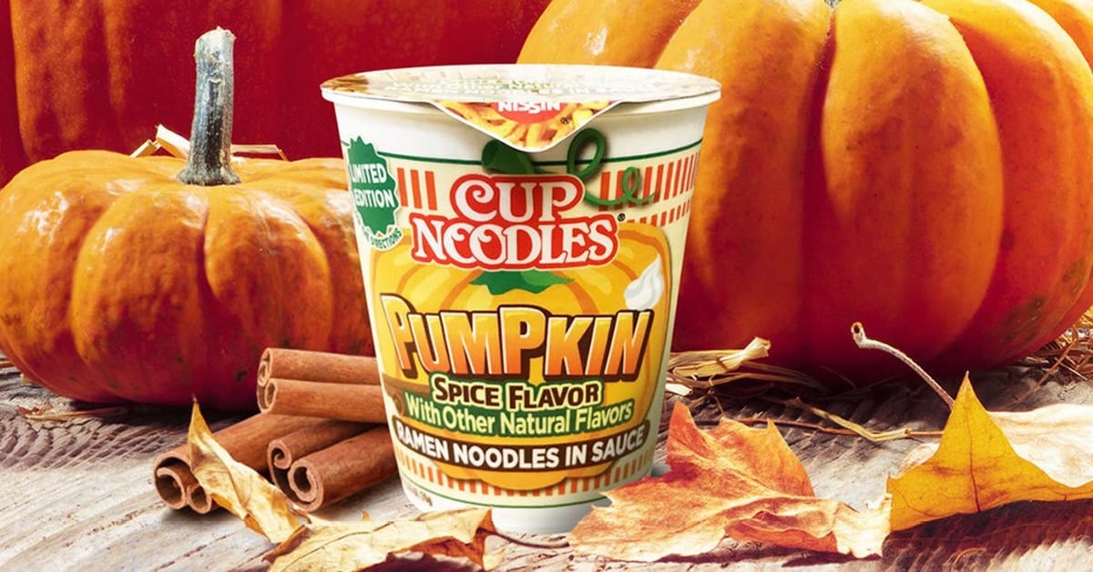 Pumpkin spice-flavored Cup Noodles are hitting shelves in October 11