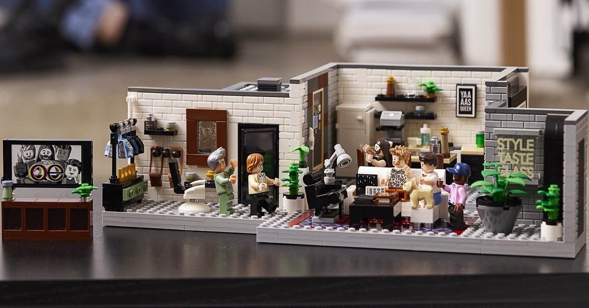 LEGO and Queer Eye create a brick model of the Fab 5 Loft 8