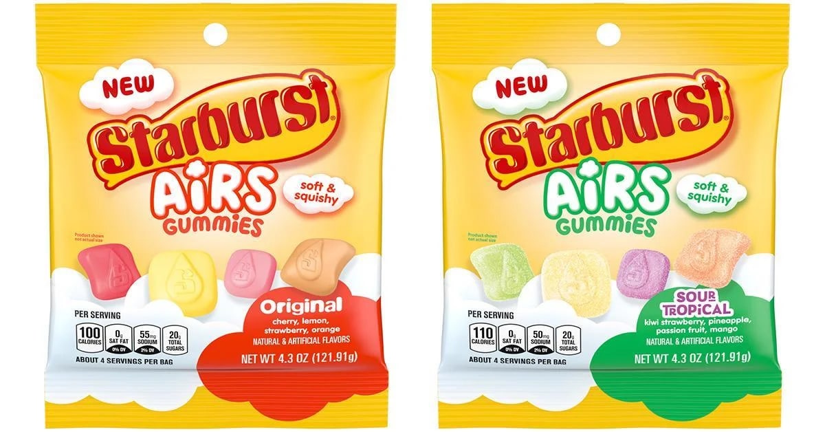 Mars Wrigley is releasing pillow-like gummies called Starburst Airs 8