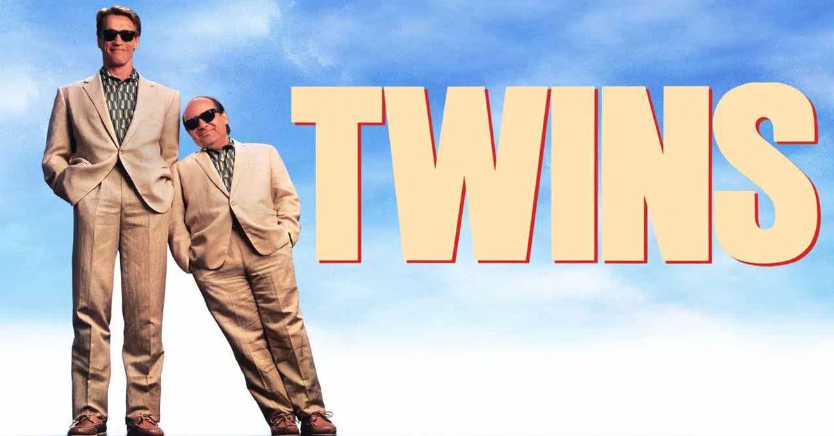 Arnold Schwarzenegger and Danny DeVito in Twins