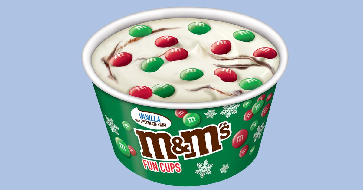 M&M’s Ice Cream kicks off the holiday season with Christmas-themed fun cups 5