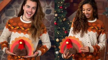 Get this 3D turkey ugly sweater in time for Thanksgiving 6