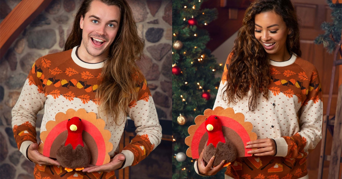 Get this 3D turkey ugly sweater in time for Thanksgiving 8