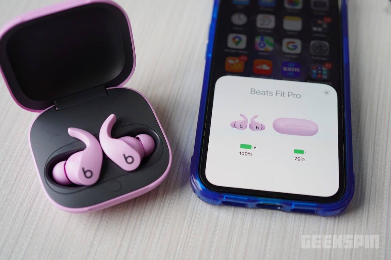 The Beats Fits Pro has great audio and fits securely for workouts ©Image Credit: GEEKSPIN