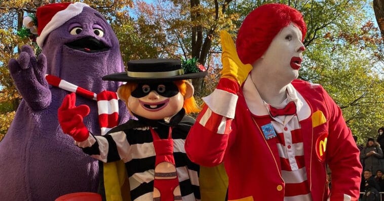 McDonald’s Grimace and Hamburglar make a rare appearance at Macy’s Thanksgiving Day Parade 1