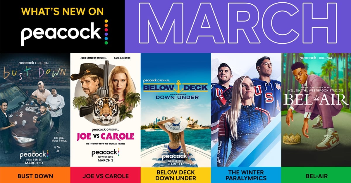 New on Peacock in March Joe vs Carole, Bust Down, and Real Housewives of Miami reunion