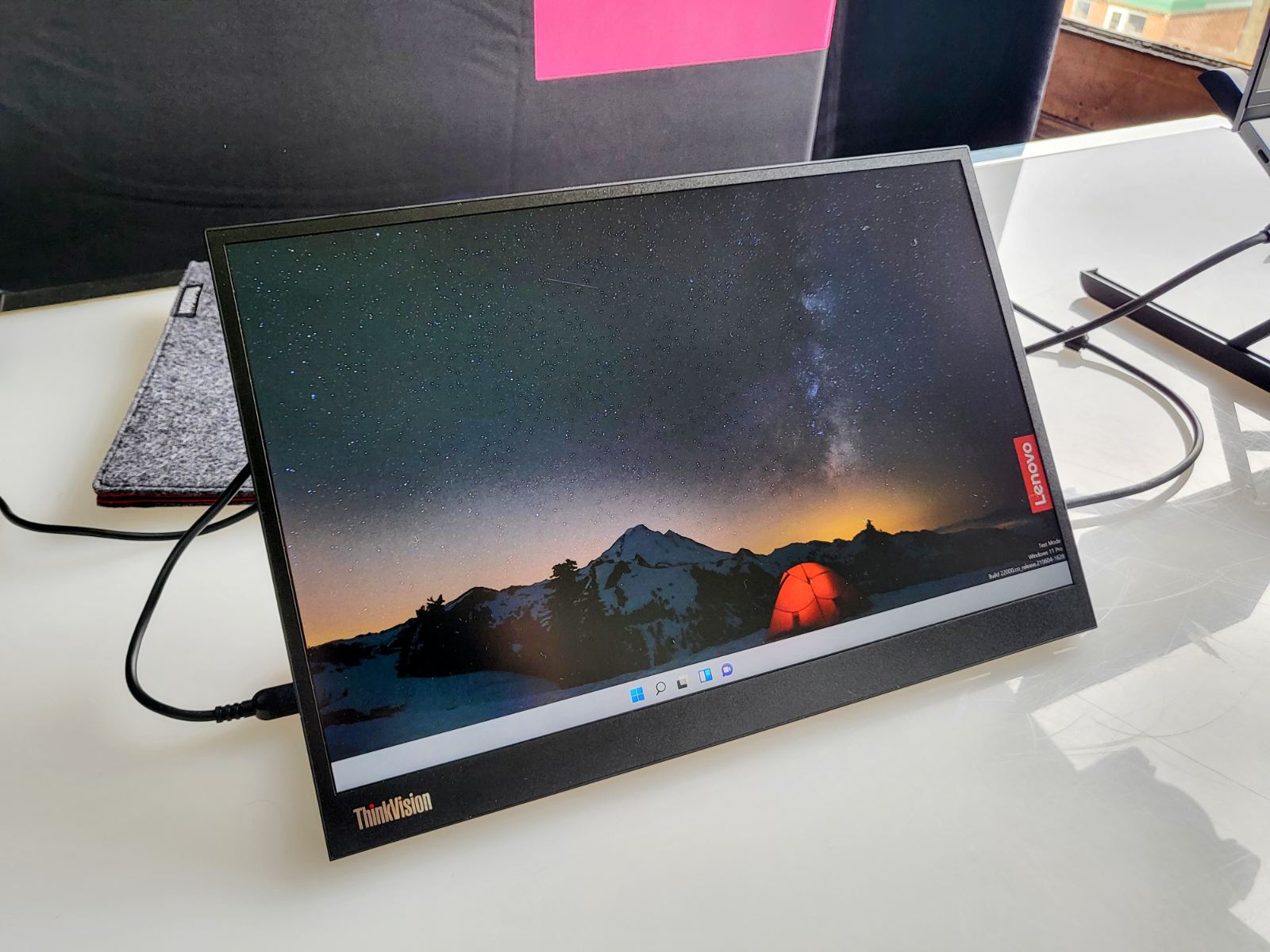 The Lenovo ThinkVision M14d is a mobile monitor that only needs a single cable 73
