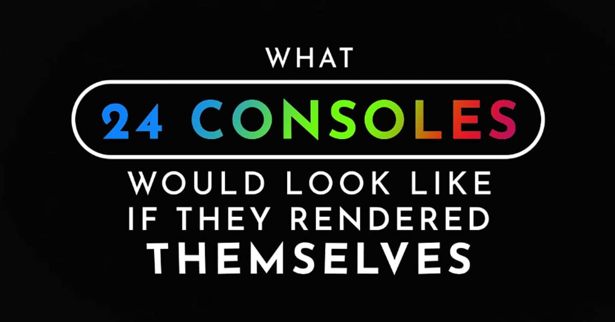 What PlayStation, Xbox, and Nintendo consoles would look like if they rendered themselves