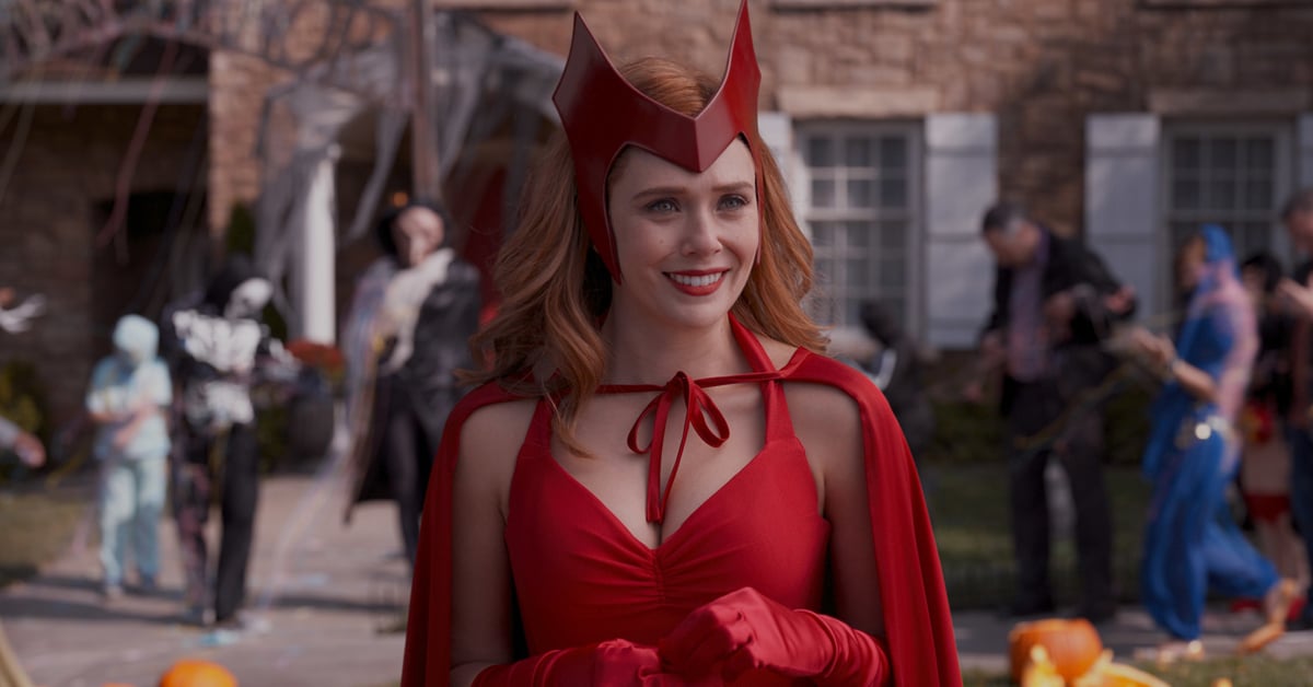 A screen grab from WandaVision featuring Elizabeth Olsen, who is currently being rumored to headline her own solo Scarlet Witch movie