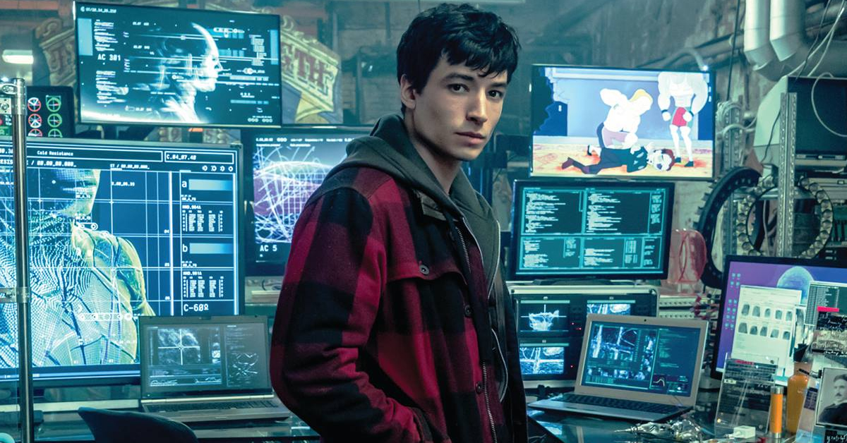 Ezra Miller as Barry Allen/The Flash in 2017's Justice League