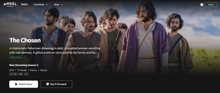 Where to watch the The Chosen TV series from Angel Studios