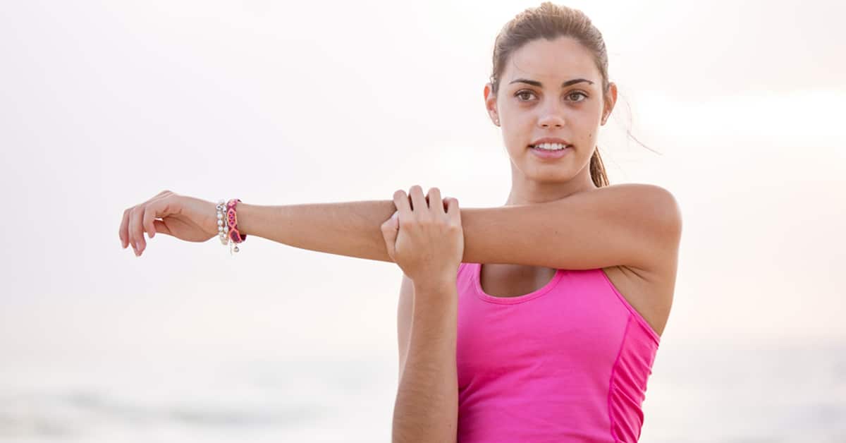 A photo of a woman exercising but does exercise improve mental health