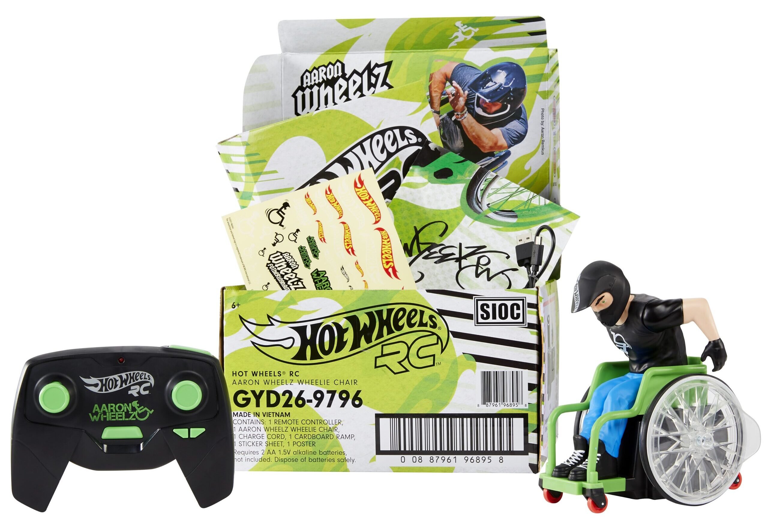 Hot Wheels R/C Aaron Wheelz Wheelie Chair