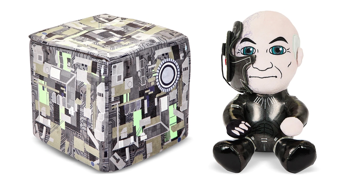 Star Trek x Kidrobot Borg Cube and Locutus Plush Toys