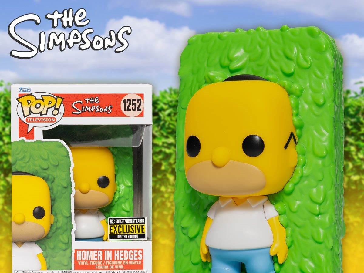 Homer Simpson in the hedges funko pop