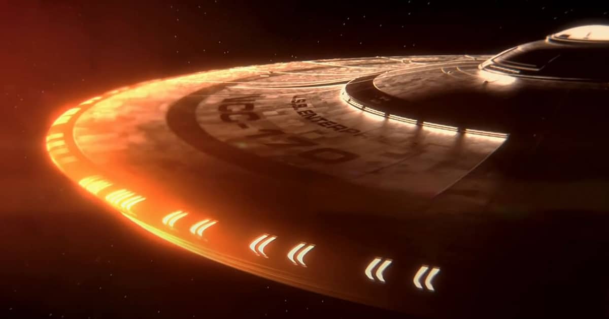 A screenshot from Star Trek: Strange New Worlds intro