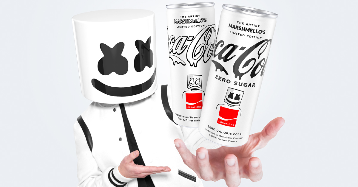 Marshmello's Limited Edition Coca-ColaMarshmello's Limited Edition Coca-Cola