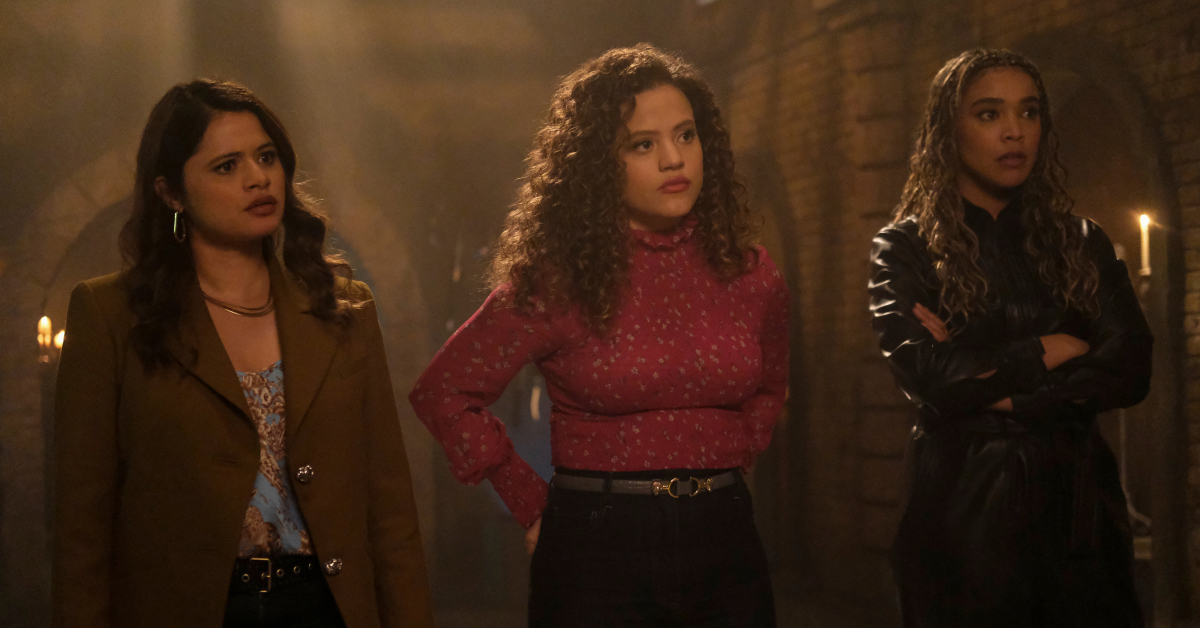 Mel (Melonie Diaz), Maggie (Sarah Jeffery), and Michaela (Lucy Barrett) in Charmed series finale