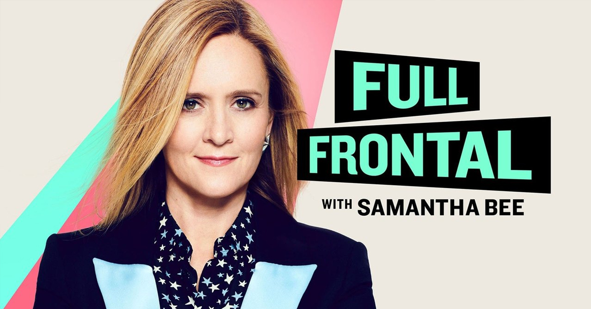 Samantha Bee in a promotional image for her TBS late-night show Full Frontal with Samantha Bee