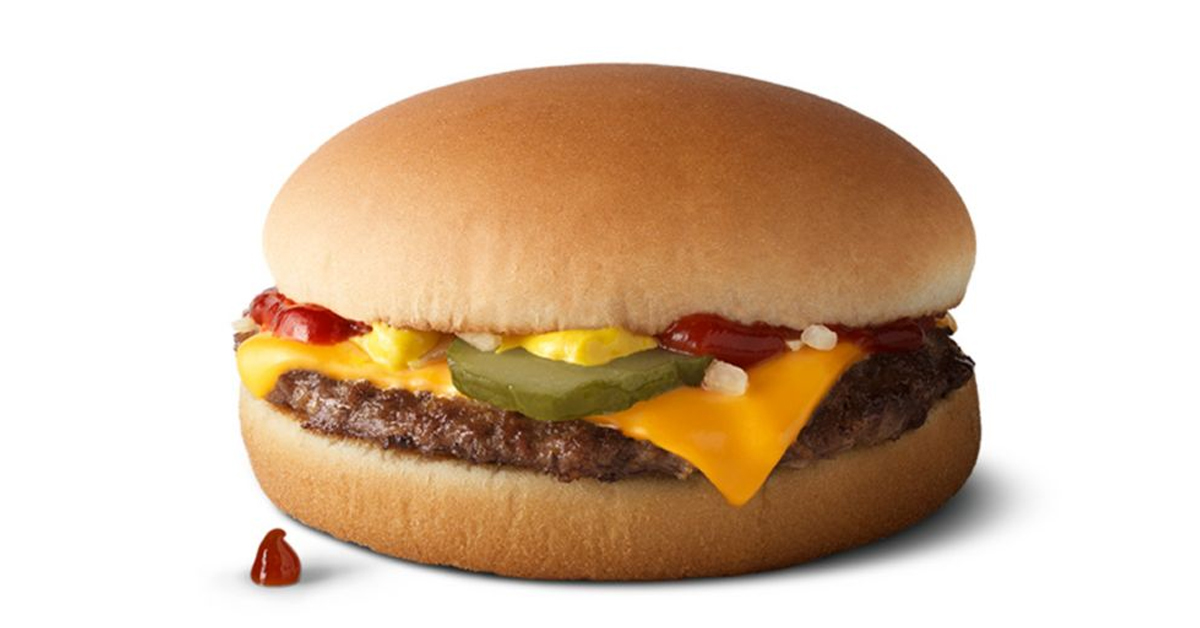 McDonald's cheeseburger
