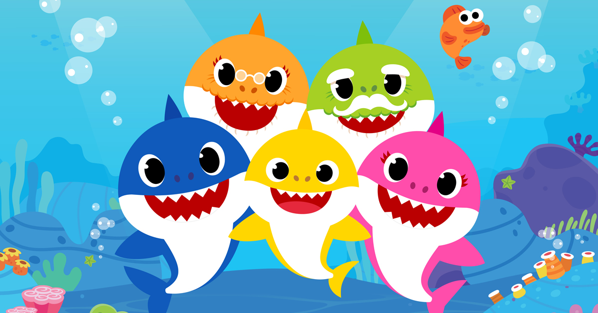 Baby Shark and his family