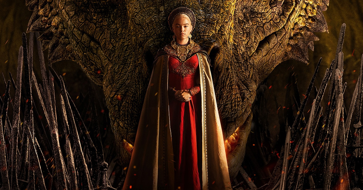Milly Alcock as young Rhaenyra Targaryen in House of the Dragon poster