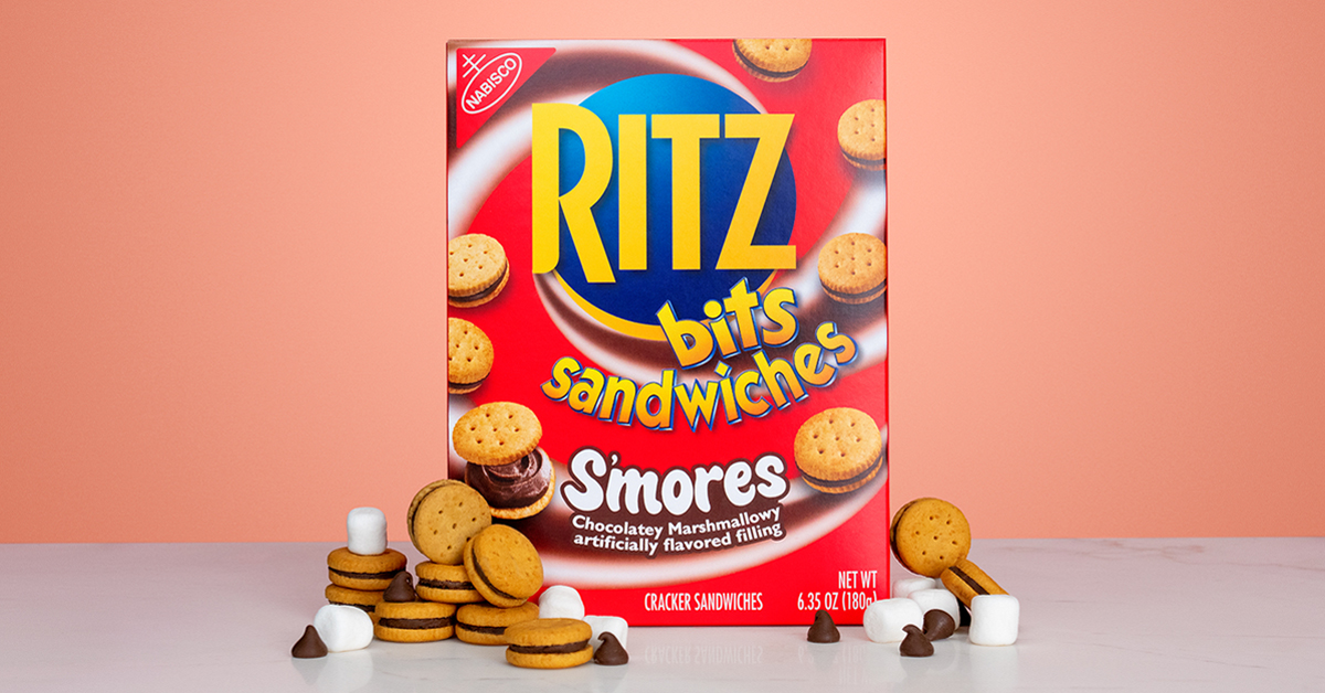RITZ Bits S'mores new packaging for August 2022 limited-edition drop