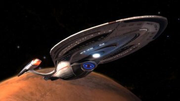 Star Trek Online's U.S.S. Enterprise (NCC-1701-F) that is is believed to make its first live-action appearance in Star Trek: Picard season 3