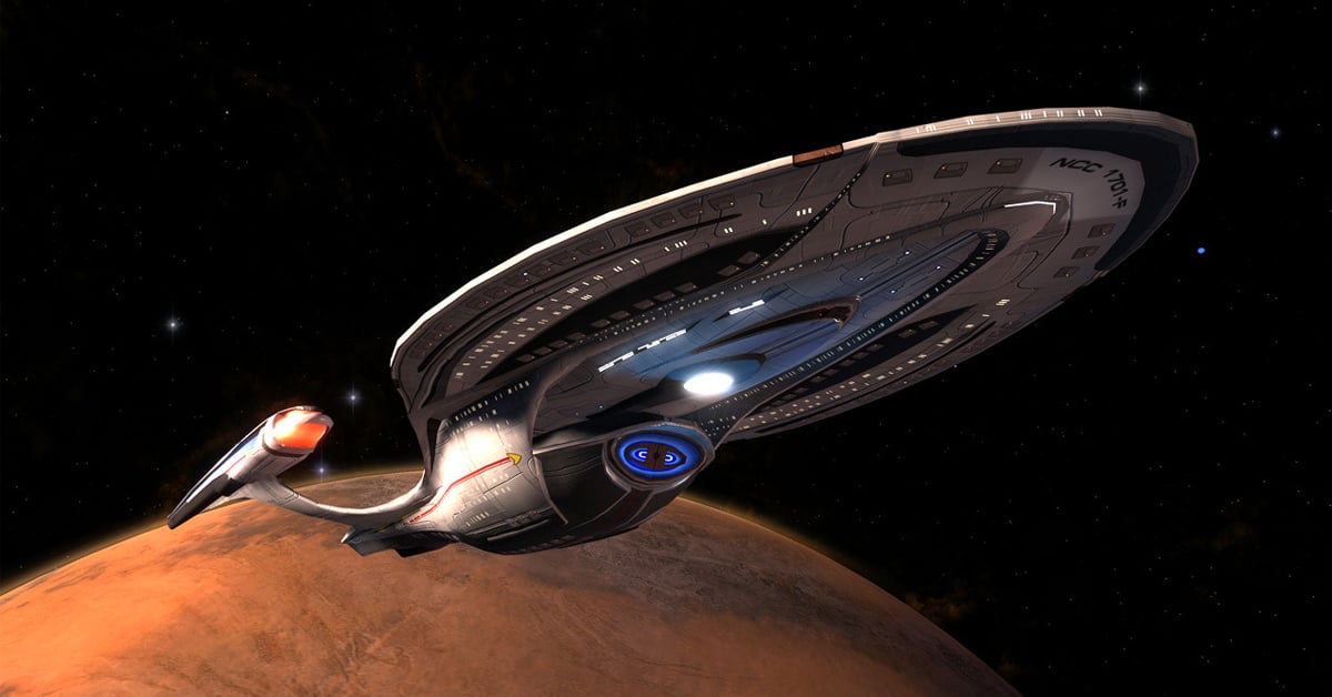 Star Trek Online's U.S.S. Enterprise (NCC-1701-F) that is is believed to make its first live-action appearance in Star Trek: Picard season 3