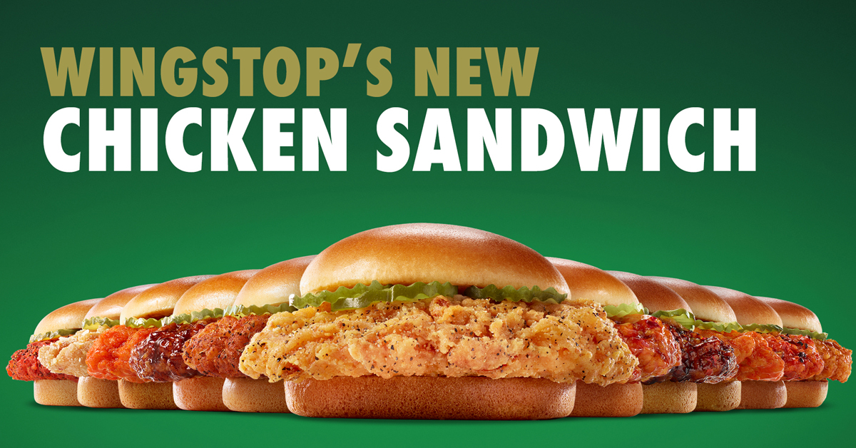 The Wingstop Chicken Sandwich in 12 different flavors