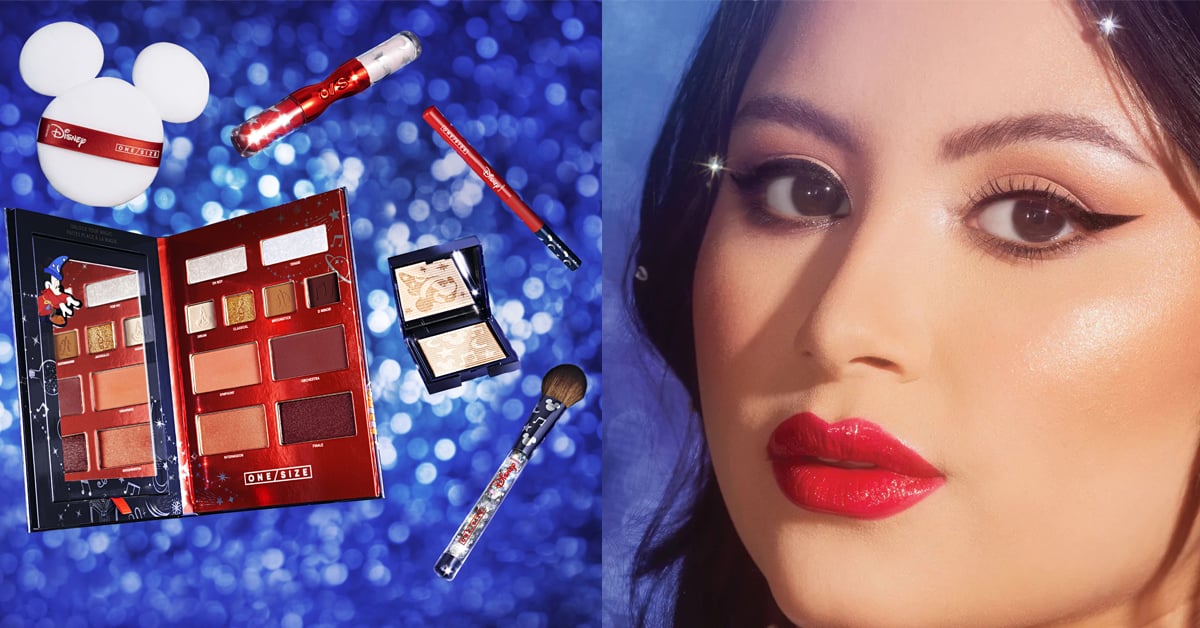 A woman wearing ONE/SIZE Disney Fantasia makeup collection