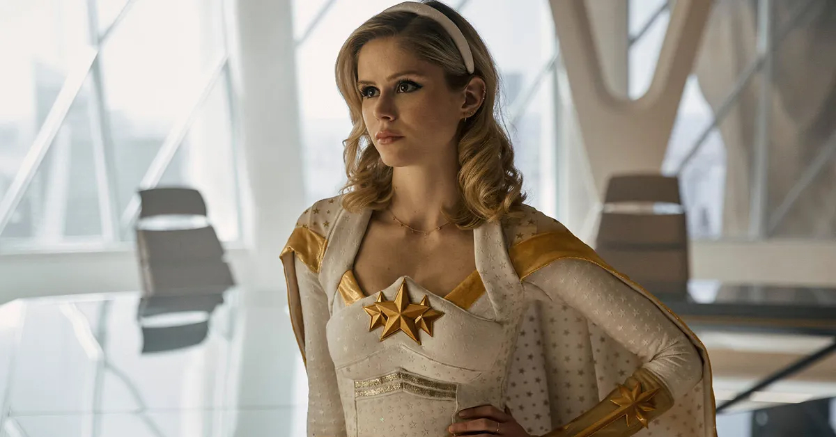 Erin Moriarty as Annie January in her Starlight costume in Amazon Prime Video's The Boys