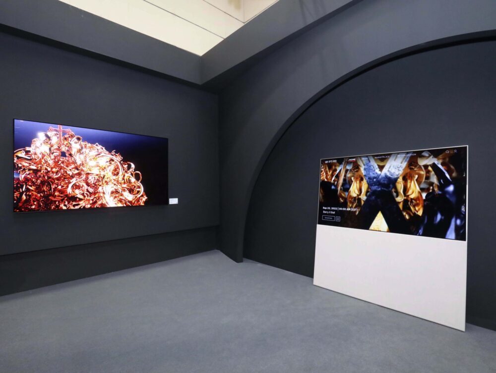 LG Art Lab marketplace with LG TV