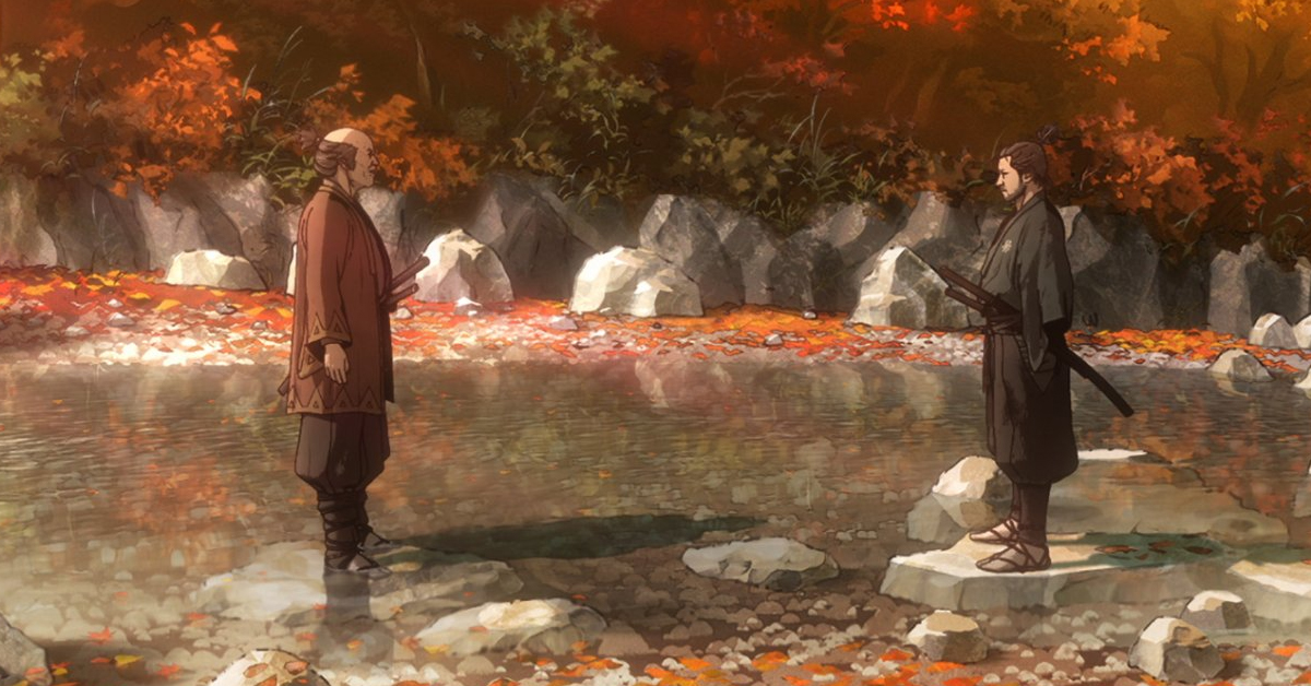 Two samurai facing each other - one of the five first-look images from the Netflix anime adaptation Onimusha
