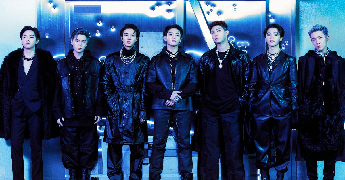 BTS members V, Suga, Jin, Jungkook, RM, Jimin, and J-Hope