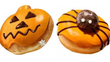 Dunkin's Halloween donuts: Dunk-o-Lantern Donut and Spider Donut