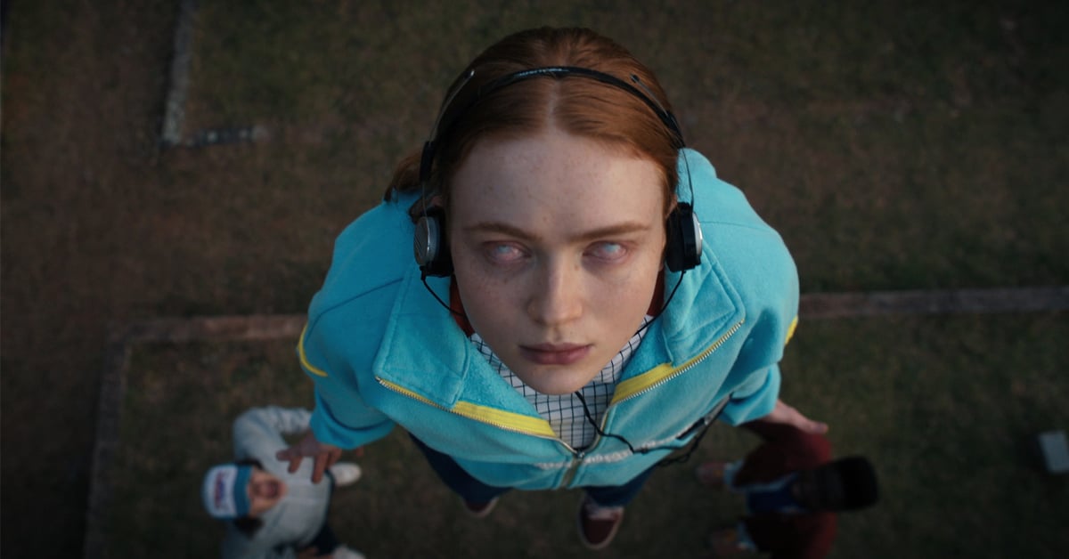 Max Mayfield levitating in Stranger Things season 4 - this is the inspiration of the viral Halloween display in Illinois