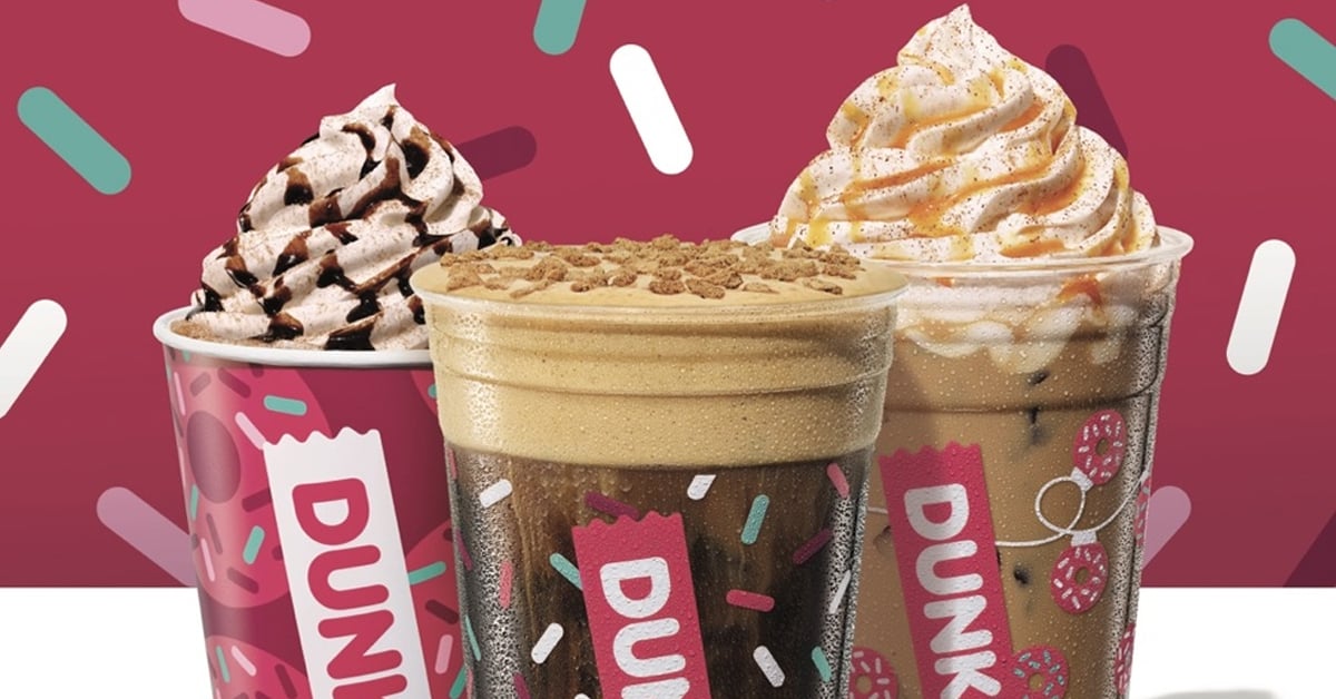 Some items from the 2023 Dunkin holiday menu