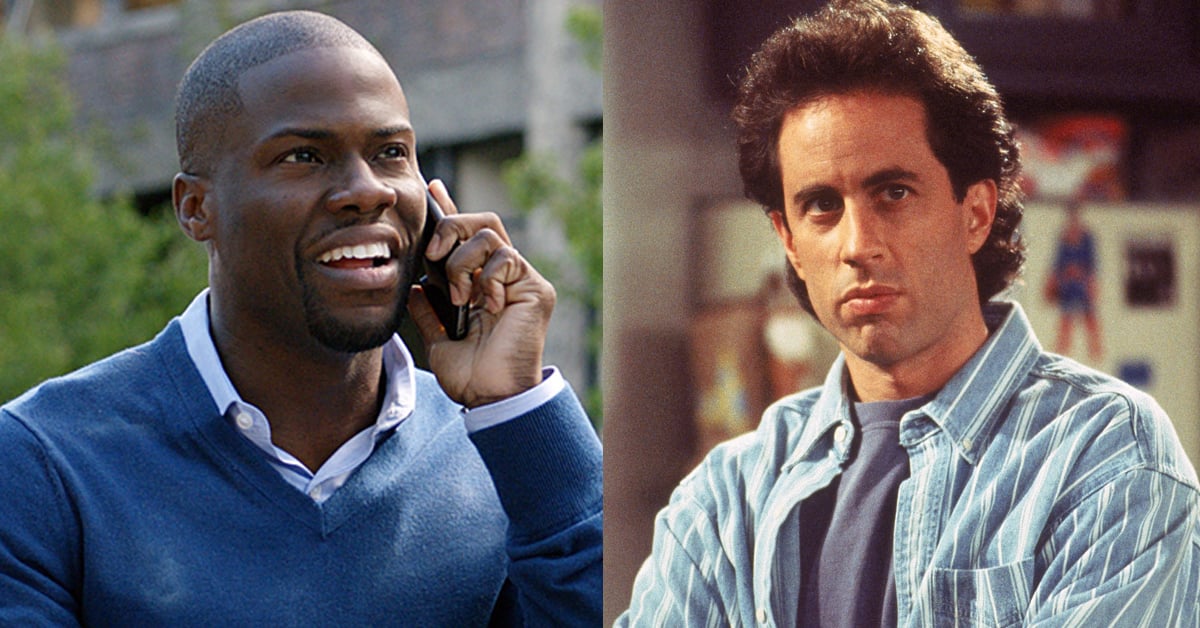 Kevin Hart in Central Intelligence and Jerry Seinfeld in Seinfeld: They are two of the top comedians in the U.S. by influence